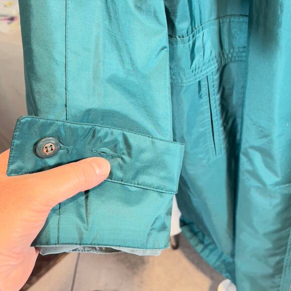 Chiango by Fleet Street Button Raincoat Woman's 12 Removable Insulated Liner 80s - Picture 4 of 16